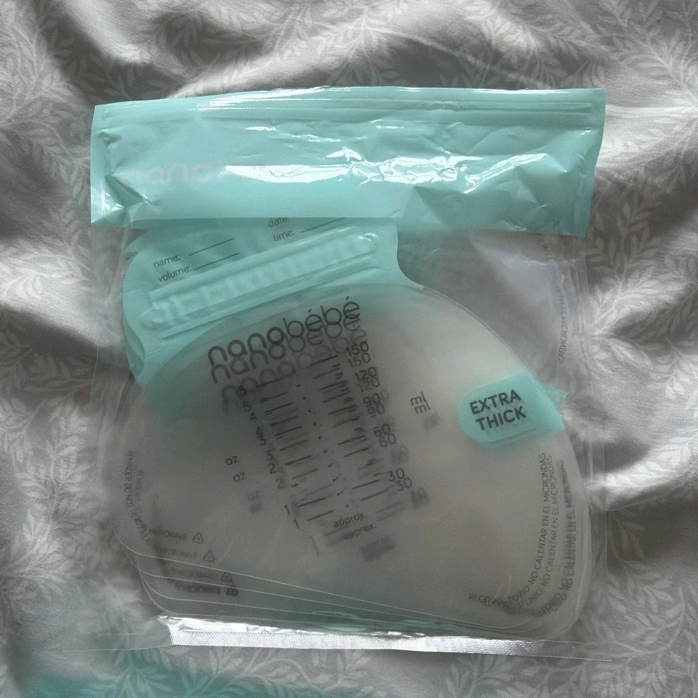 Nanobebe Hospital Go Bag Kit And Extra Thick Nanobebe Milk Storage Bags